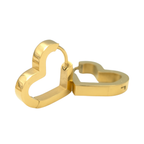 Oorringen - Roestvrij staal - Hartvormig