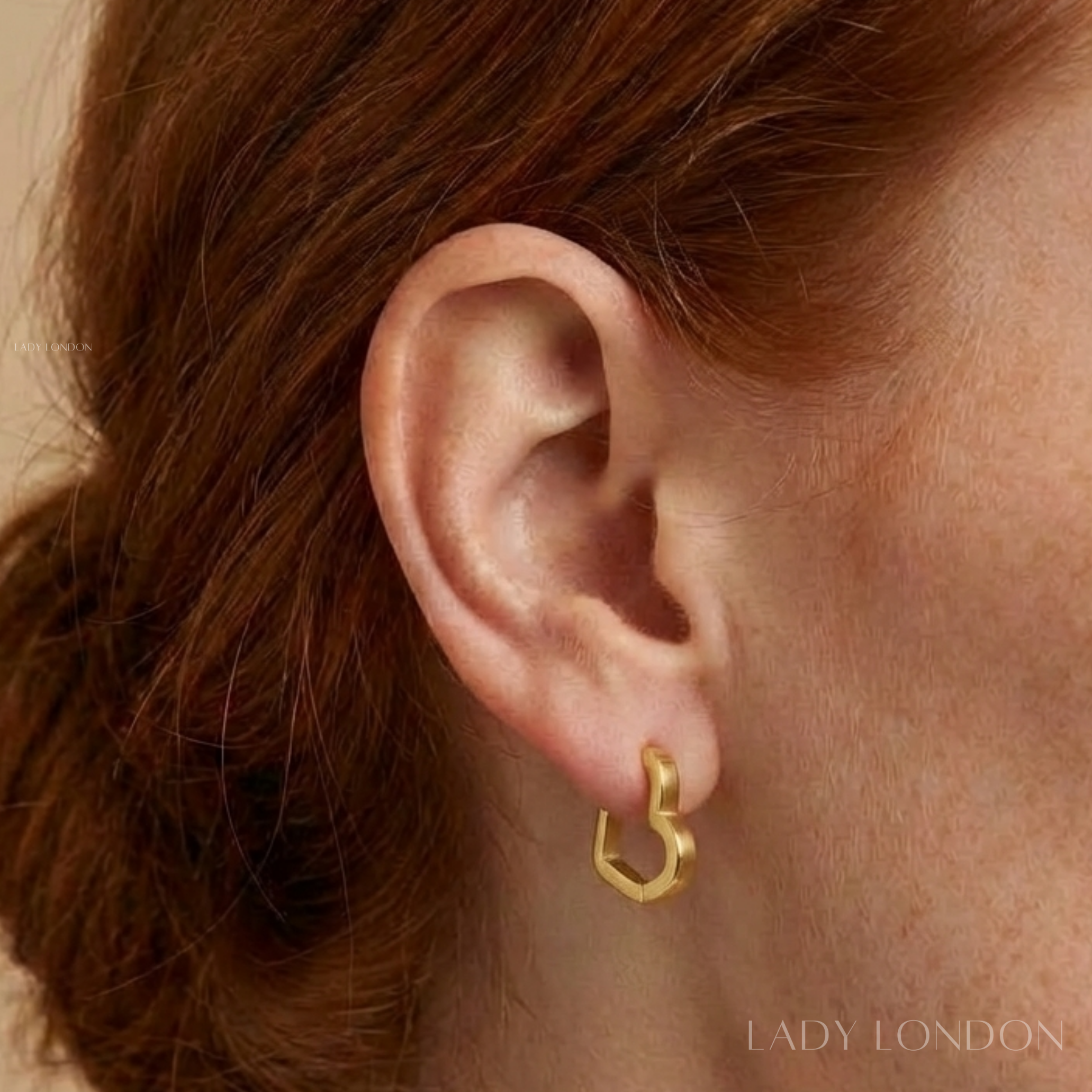 Oorringen - Roestvrij staal - Hartvormig