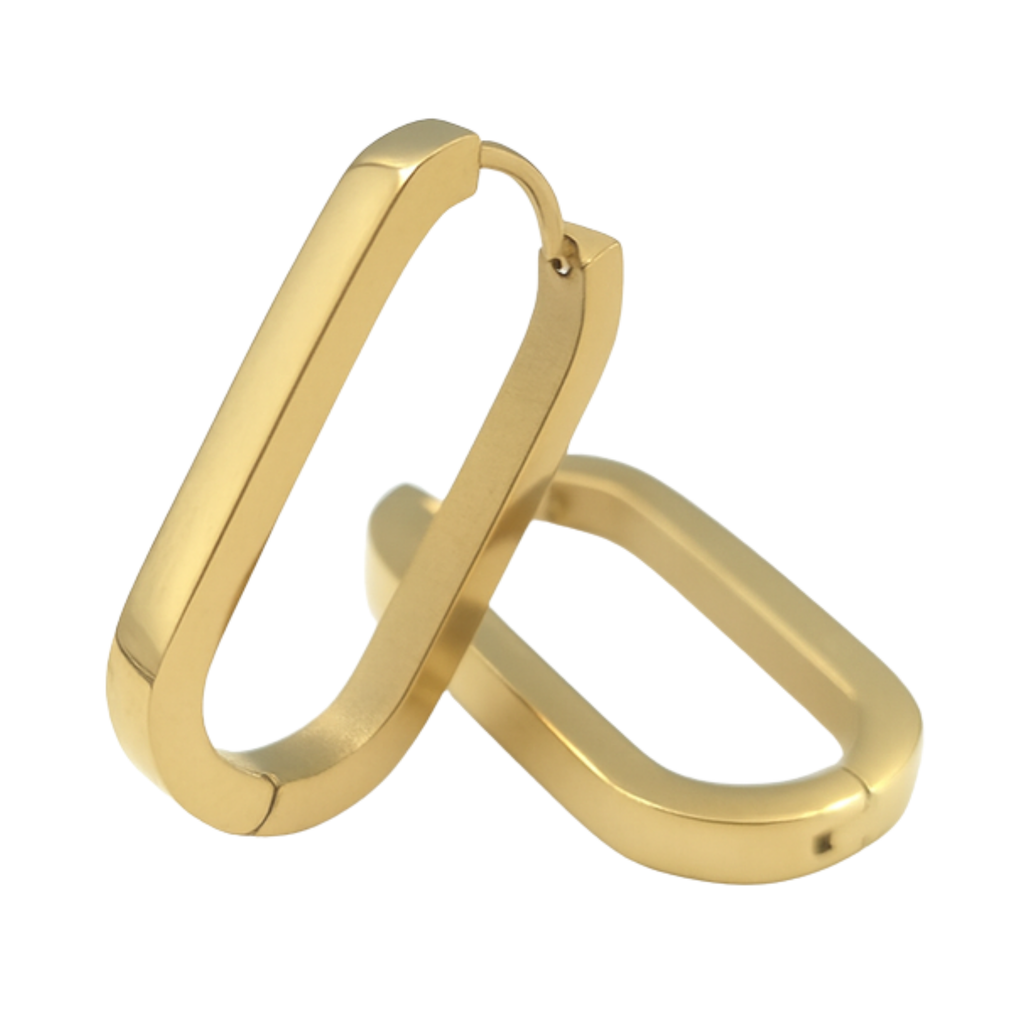 Oorringen - Roestvrij staal - Ovaal