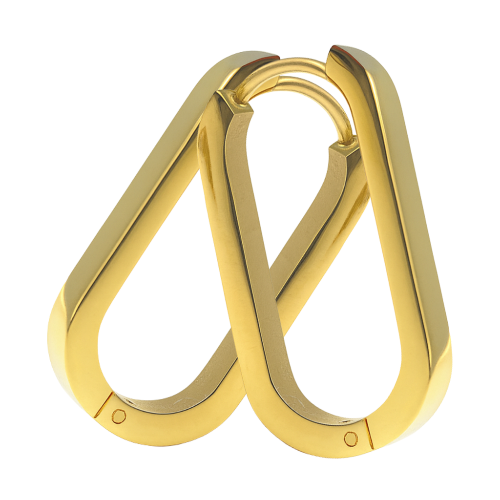 Oorringen - Roestvrij staal - Ovaal