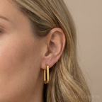 Oorringen - Roestvrij staal - Ovaal