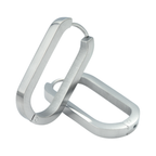 Oorringen - Roestvrij staal - Rechthoekig