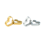 Oorringen set - Roestvrij staal - Hartvormig