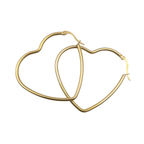 Oorringen - Roestvrij staal - Hartvormig