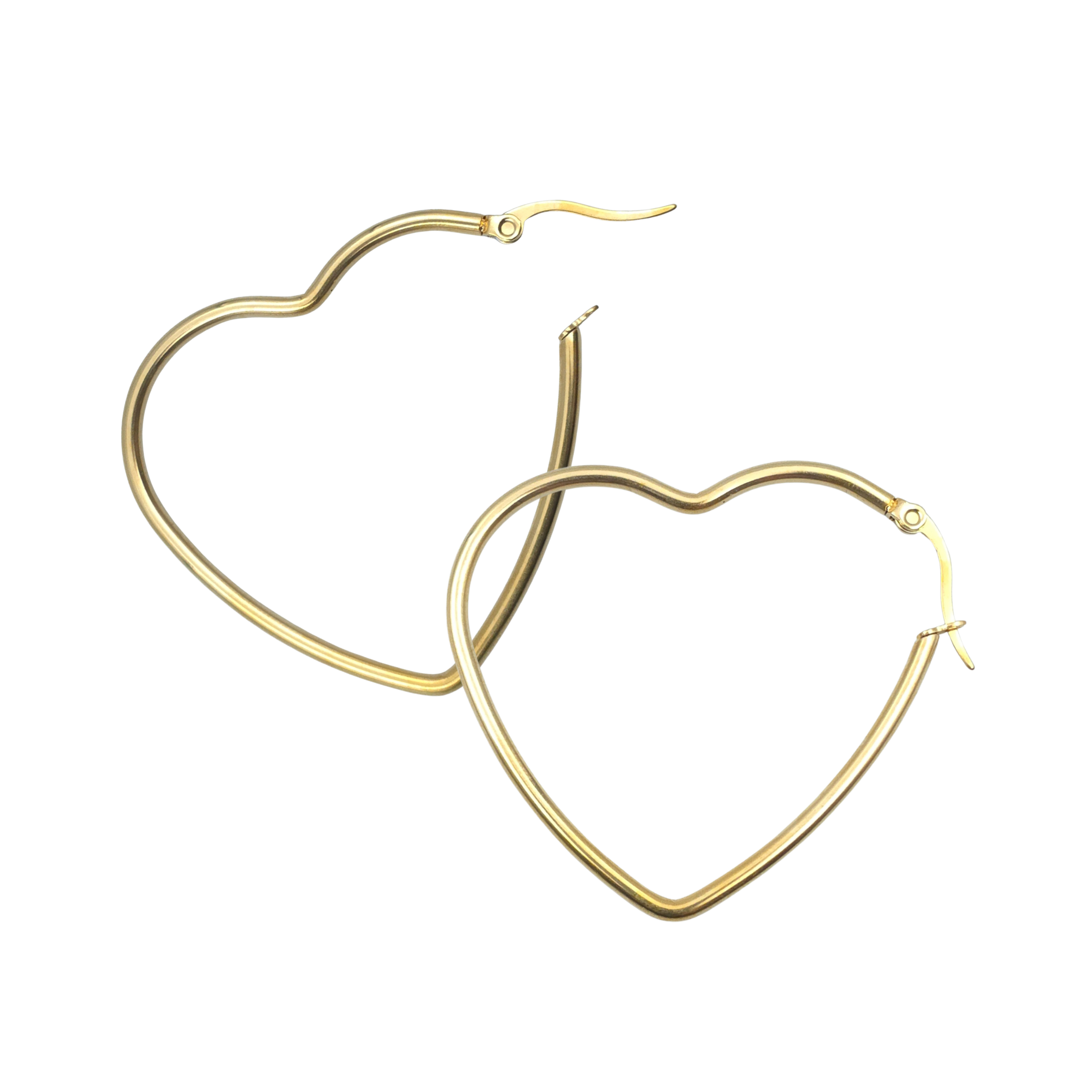 Oorringen - Roestvrij staal - Hartvormig