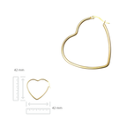 Oorringen - Roestvrij staal - Hartvormig