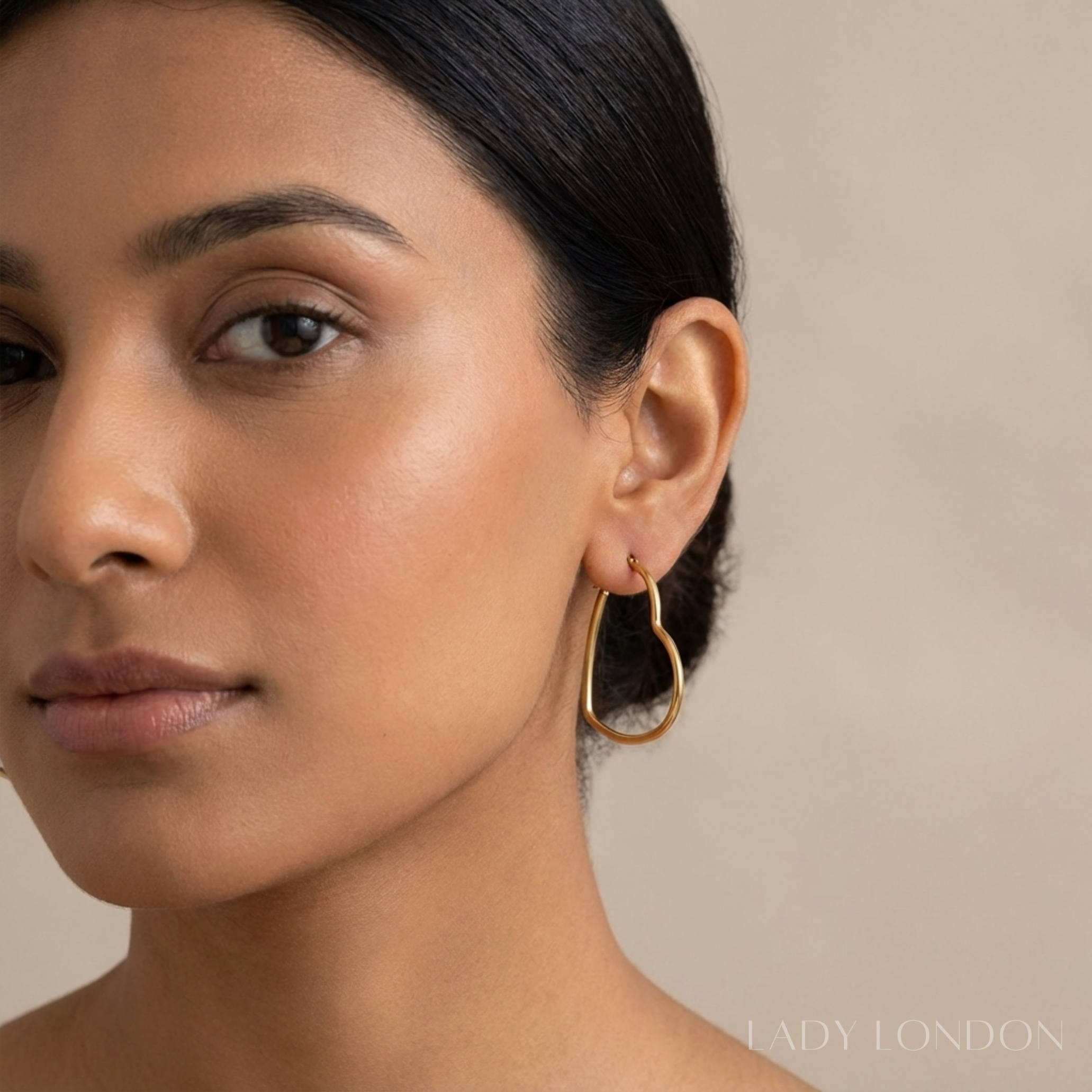 Oorringen - Roestvrij staal - Hartvormig