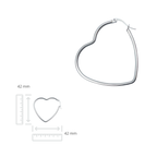 Oorringen - Roestvrij staal - Hartvormig