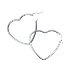 Oorringen set - Roestvrij staal - Hartvormig