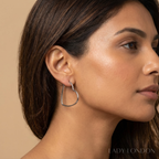 Oorringen set - Roestvrij staal - Hartvormig