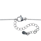 Ketting met hanger - Roestvrij staal - Hartvormig - 40 cm