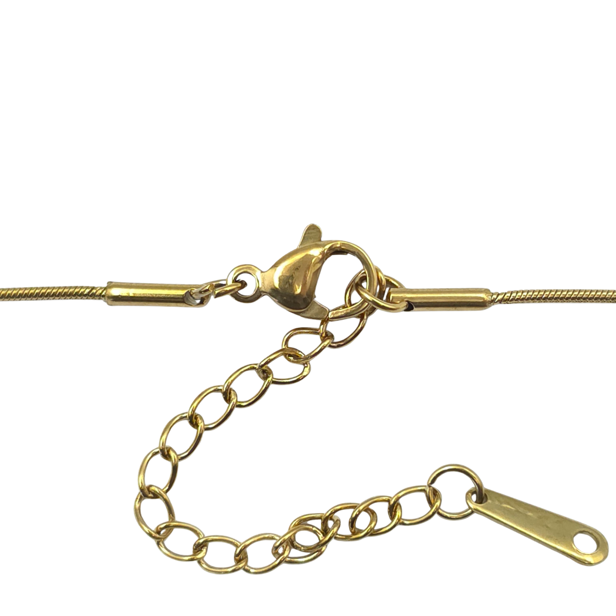 Ketting met hanger - Roestvrij staal - Hartvormig - 40 cm