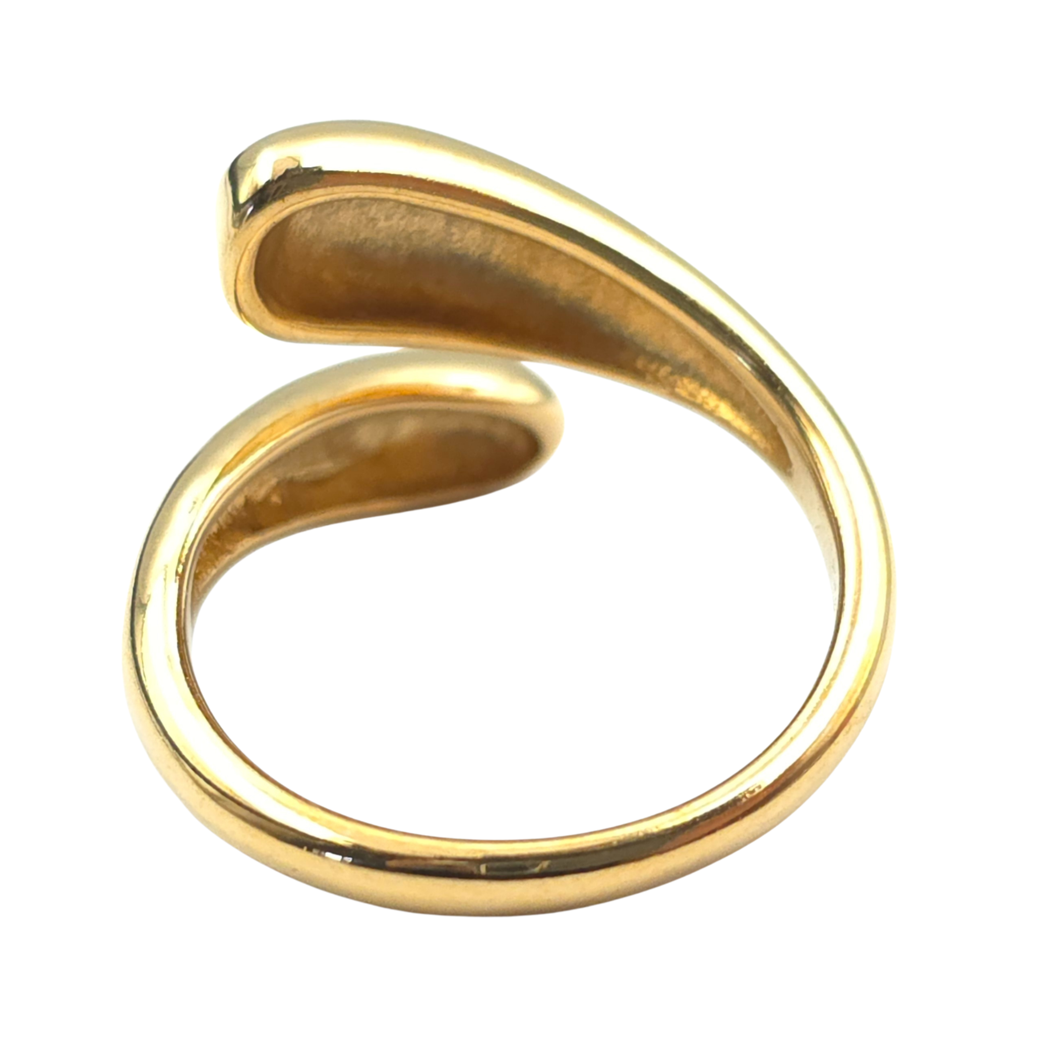 Open ring - Roestvrij staal - Druppelvormig