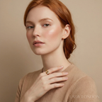 Open ring - Roestvrij staal - Hartvormig