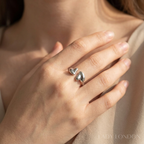 Open ring - Roestvrij staal - Hartvormig