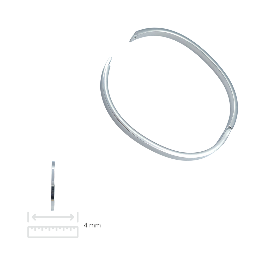Bangle - Roestvrij staal - 4 mm
