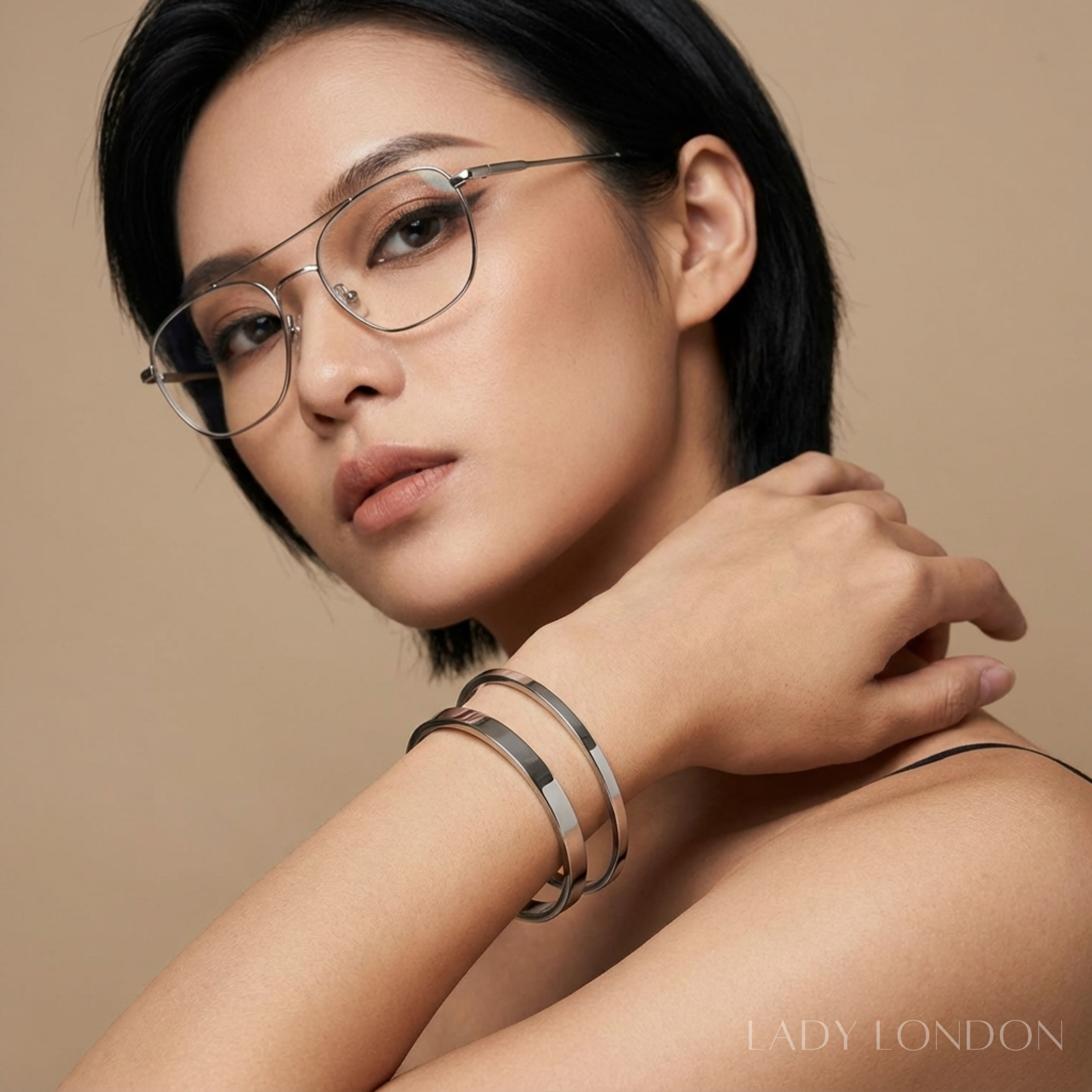 Bangle set - Roestvrij staal - 4 mm en 6 mm