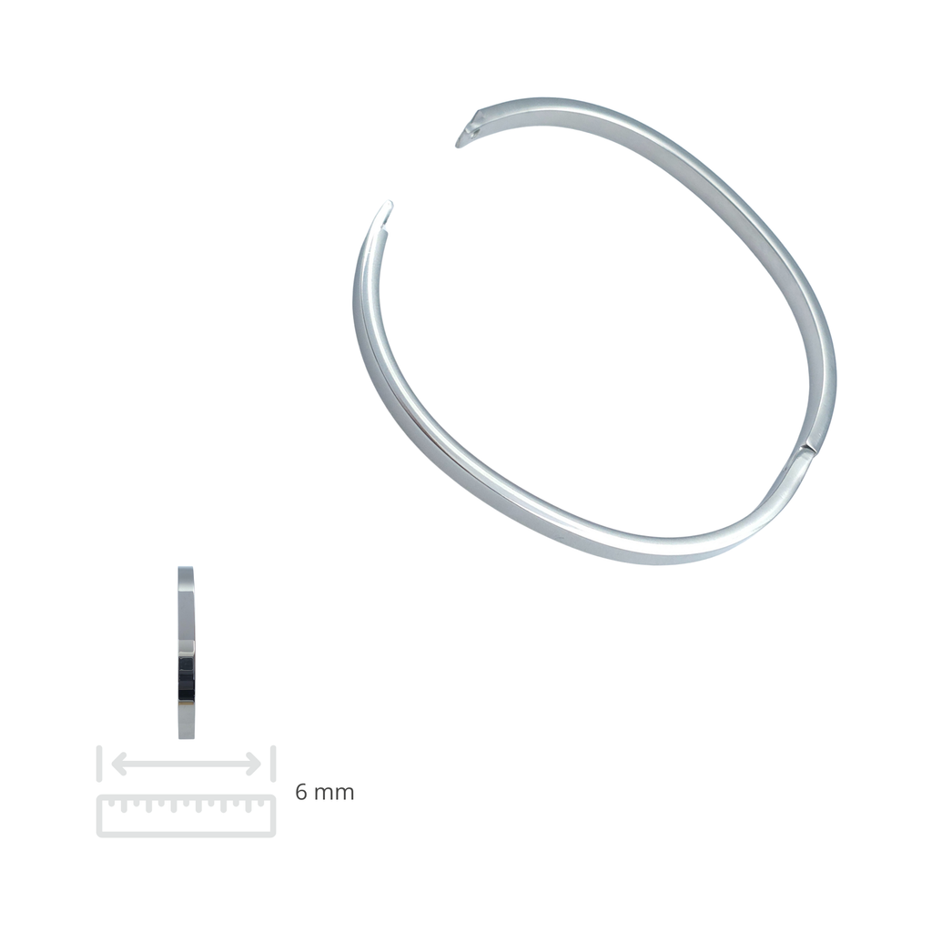 Bangle - Roestvrij staal - 6 mm