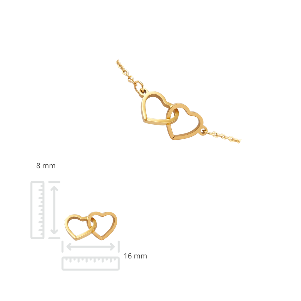 Schakelarmband - Roestvrij staal - 17 cm