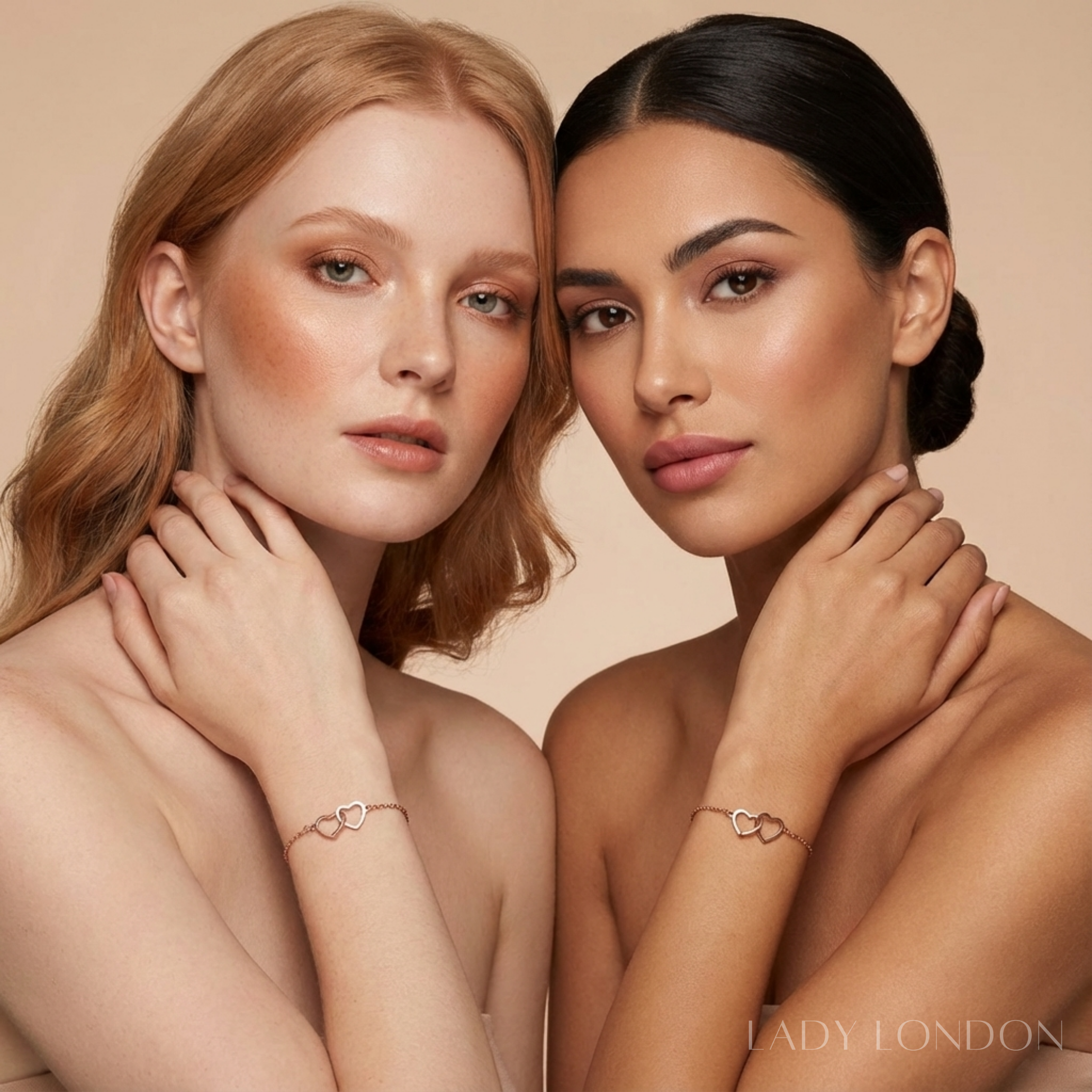 Schakelarmband set - Roestvrij staal - 17 cm