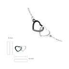 Schakelarmband set - Roestvrij staal - 17 cm