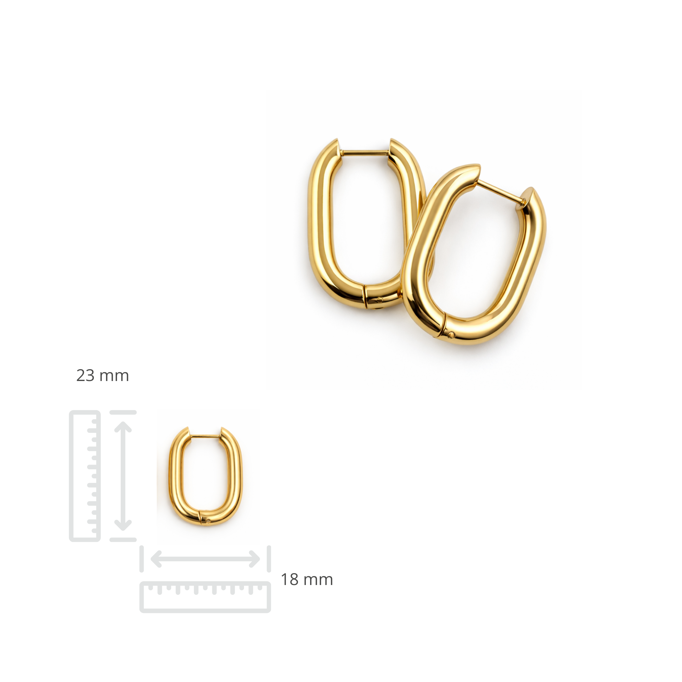 Oorringen • 23 x 18 mm